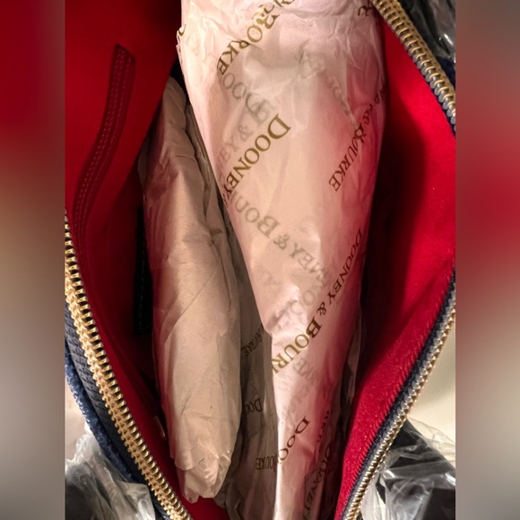 Dooney & Bourke Denim Chevron Ruby Bag - NWT - Picture 4 of 9